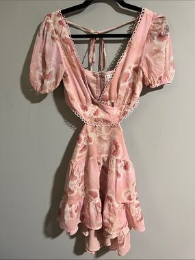 Saints + Secrets Floral Cut Out Dress